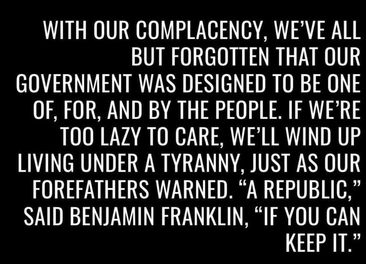 America’s founders warned us: Freedom is never guaranteed, WE must protect it.