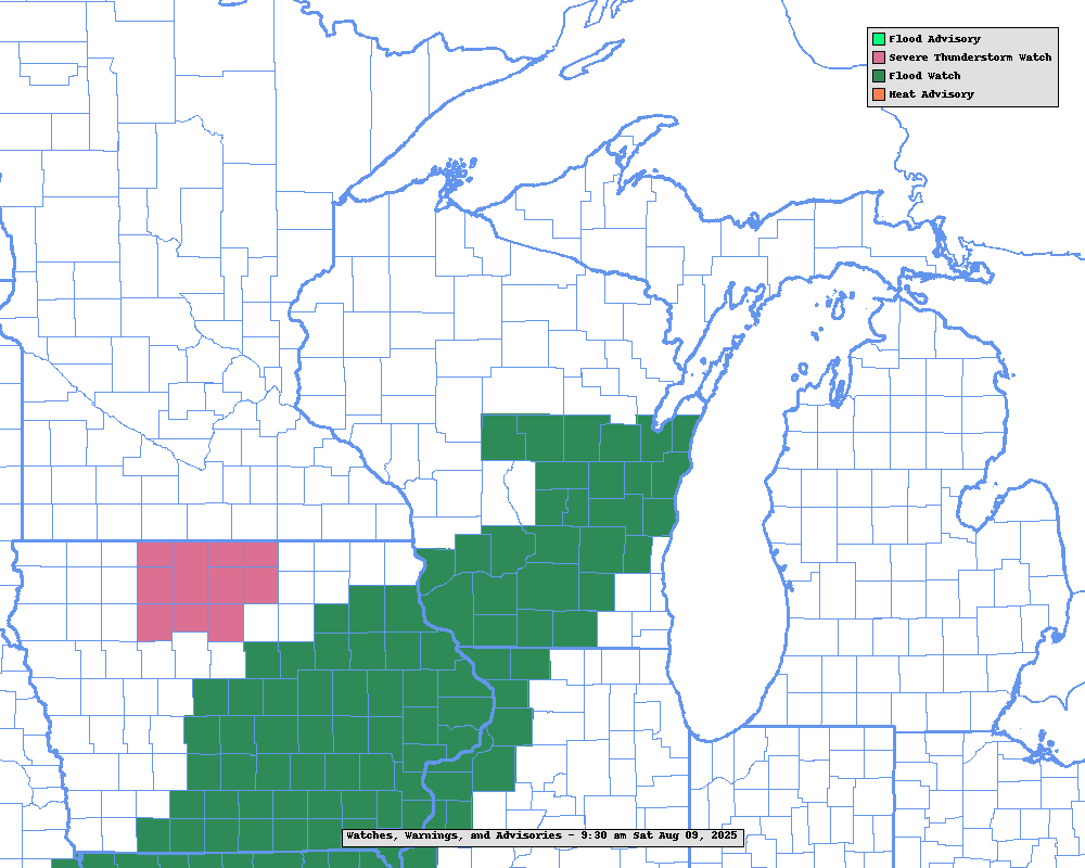 Thunderstorms will move into the state later today (Saturday). ⛈️

👀 Stay up-to-date on weather conditions where you area at
🏘️ Know where your safe place is located
🚗 Don't drive through floodwaters

#ReadyWI #wiwx
