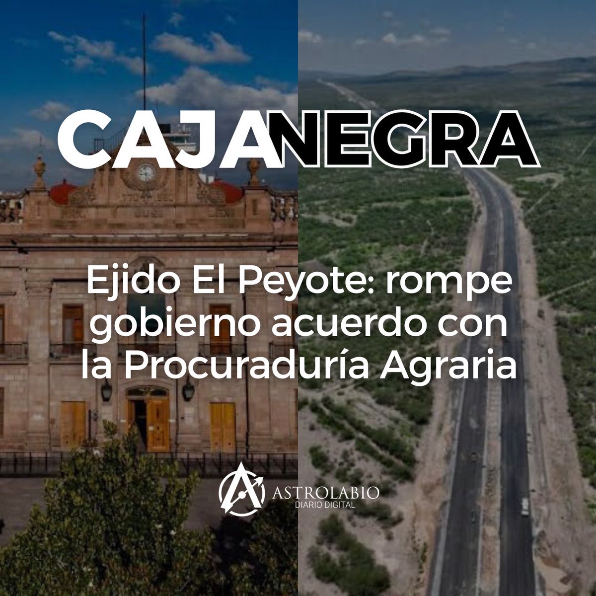 Astrolabio Diario Digital (@astrolabioslp) on Twitter photo 🔴 𝗖𝗼𝗺𝗶𝗲𝗻𝘇𝗮 𝘁𝘂 𝗱í𝗮 𝗶𝗻𝗳𝗼𝗿𝗺𝗮𝗱𝗼 𝗰𝗼𝗻 𝗹𝗮 𝗖𝗮𝗷𝗮 𝗡𝗲𝗴𝗿𝗮 📇 𝗲𝗹 𝗲𝗱𝗶𝘁𝗼𝗿𝗶𝗮𝗹 𝗱𝗲 𝗔𝘀𝘁𝗿𝗼𝗹𝗮𝗯𝗶𝗼👇
💬 No pasaron ni tres días de que el Gobierno del Estado (<a href="/GobEdoSLP/">Gobierno del Estado de San Luis Potosí</a>) acordó con la Procuraduría Agraria Nacional (<a href="/PAgraria/">Procuraduría Agraria</a>) un 🔴 𝗖𝗼𝗺𝗶𝗲𝗻𝘇𝗮 𝘁𝘂 𝗱í𝗮 𝗶𝗻𝗳𝗼𝗿𝗺𝗮𝗱𝗼 𝗰𝗼𝗻 𝗹𝗮 𝗖𝗮𝗷𝗮 𝗡𝗲𝗴𝗿𝗮 📇 𝗲𝗹 𝗲𝗱𝗶𝘁𝗼𝗿𝗶𝗮𝗹 𝗱𝗲 𝗔𝘀𝘁𝗿𝗼𝗹𝗮𝗯𝗶𝗼👇
💬 No pasaron ni tres días de que el Gobierno del Estado (<a href="/GobEdoSLP/">Gobierno del Estado de San Luis Potosí</a>) acordó con la Procuraduría Agraria Nacional (<a href="/PAgraria/">Procuraduría Agraria</a>) un