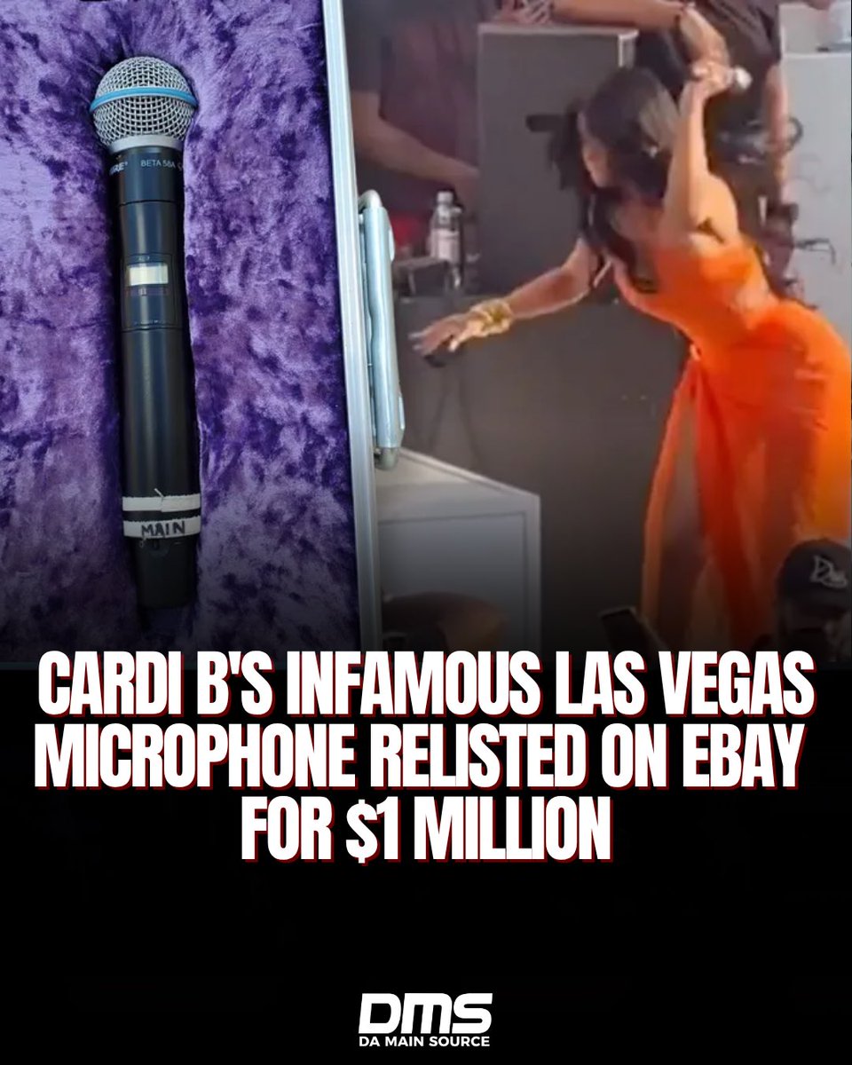 DaMainSource's tweet image. #DMSNews BET has suspended the Hip Hop Awards and Soul Train Awards indefinitely. Cardi B’s infamous Vegas mic is back on eBay for a wild $1M. Gunna drops The Last Wun as his YSL farewell. YNW Melly’s trial pushed to 2027, marking 8 years locked up. 👀