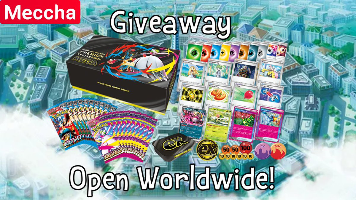 Out of Context Pokémon (@oocpokemon) on Twitter photo ✨ We're teaming up with Meccha Japan with a MEGA giveaway! ✨
One lucky winner will be taking home this amazing Premium Trainer Box MEGA Brave & Symphonia set!
To enter the giveaway:
🧬 Follow both <a href="/OoCPokemon/">Out of Context Pokémon</a> and <a href="/mecchaJP/">Meccha Japan</a>
🧬 Like, retweet and tag a friend!
🧬 Leave a comment ✨ We're teaming up with Meccha Japan with a MEGA giveaway! ✨
One lucky winner will be taking home this amazing Premium Trainer Box MEGA Brave & Symphonia set!
To enter the giveaway:
🧬 Follow both <a href="/OoCPokemon/">Out of Context Pokémon</a> and <a href="/mecchaJP/">Meccha Japan</a>
🧬 Like, retweet and tag a friend!
🧬 Leave a comment