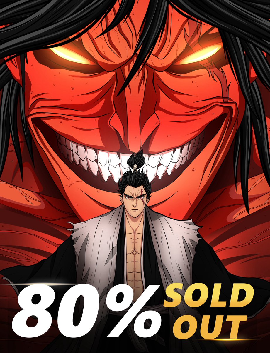 YUROSAKO (@yurosako) on Twitter photo 80% SOLD OUT ⛩️🔥
No slowing down, SHIROTSO Samurai drop is selling fast on <a href="/cryptocomnft/">Crypto.com NFT</a> - offering strong and real perks, utilities and rewards ⚔️
✅ Unlocked Milestone Prizes:
- 25% Cyber Cub NFT (high-ranked)
- 50% 3x mythical custom SHIROTSO
- 75% Dark Lion NFT 80% SOLD OUT ⛩️🔥
No slowing down, SHIROTSO Samurai drop is selling fast on <a href="/cryptocomnft/">Crypto.com NFT</a> - offering strong and real perks, utilities and rewards ⚔️
✅ Unlocked Milestone Prizes:
- 25% Cyber Cub NFT (high-ranked)
- 50% 3x mythical custom SHIROTSO
- 75% Dark Lion NFT