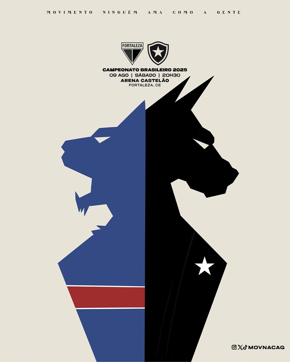 EM CAMPO O MAIS TRADICIONAL! ⭐

O Botafogo enfrenta o Fortaleza pela 19ª rodada do Campeonato Brasileiro. Dia da Cachorrada trazer os três pontos! 🔥🐶