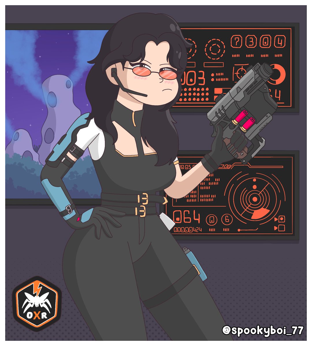 Onyx Winter is one tough cookie 😖❤️ #FortniteArt #Fortnite