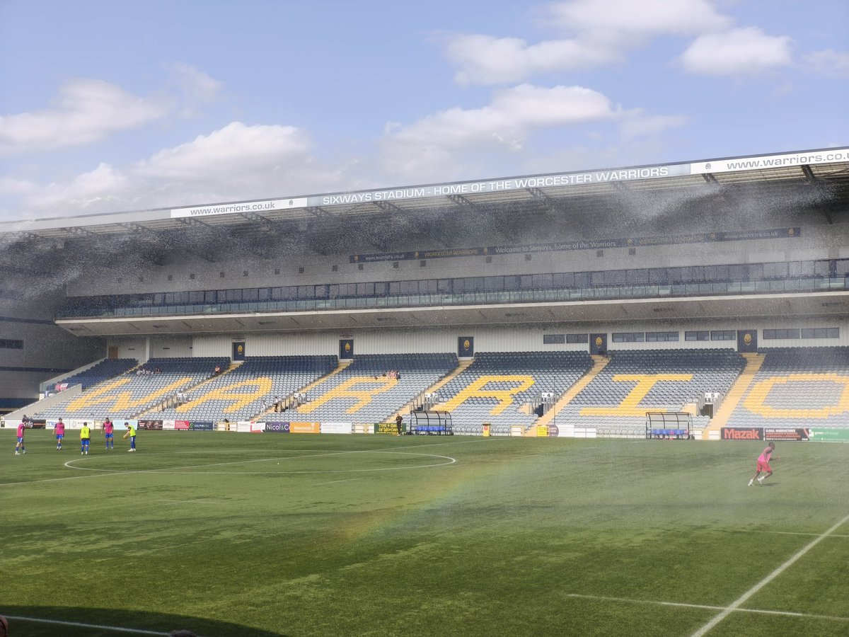 Halftime rainbows ~ #WCFC vs Quorn FC