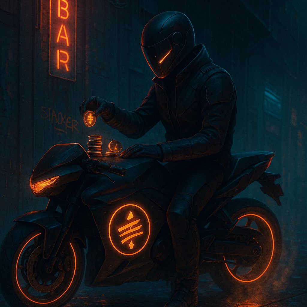 SatStackerStore's tweet image. Quick stop. Heavy stack. Then back to the ride. 🛑🪙#StackingSats #Bitcoin