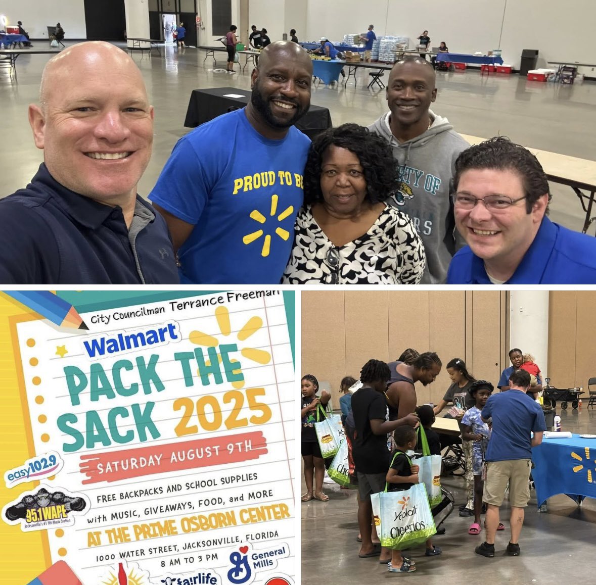 Nick Howland (@nickhowland15) on Twitter photo Over 4,000 kids served!!!
Thank you to Gerri Hardin Ford and <a href="/TFreemanJax/">Terrance Freeman</a> for leading the effort to stuff kids’ backpacks with free back-to-school supplies this morning at <a href="/PrimeOsbornJax/">Prime F. Osborn III Convention Center</a>! Special shout-outs to <a href="/Walmart/">Walmart</a>, <a href="/GeneralMills/">General Mills</a> and several local organizations for their Over 4,000 kids served!!!
Thank you to Gerri Hardin Ford and <a href="/TFreemanJax/">Terrance Freeman</a> for leading the effort to stuff kids’ backpacks with free back-to-school supplies this morning at <a href="/PrimeOsbornJax/">Prime F. Osborn III Convention Center</a>! Special shout-outs to <a href="/Walmart/">Walmart</a>, <a href="/GeneralMills/">General Mills</a> and several local organizations for their