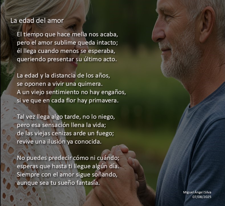 MASilva's tweet image. La edad del amor...