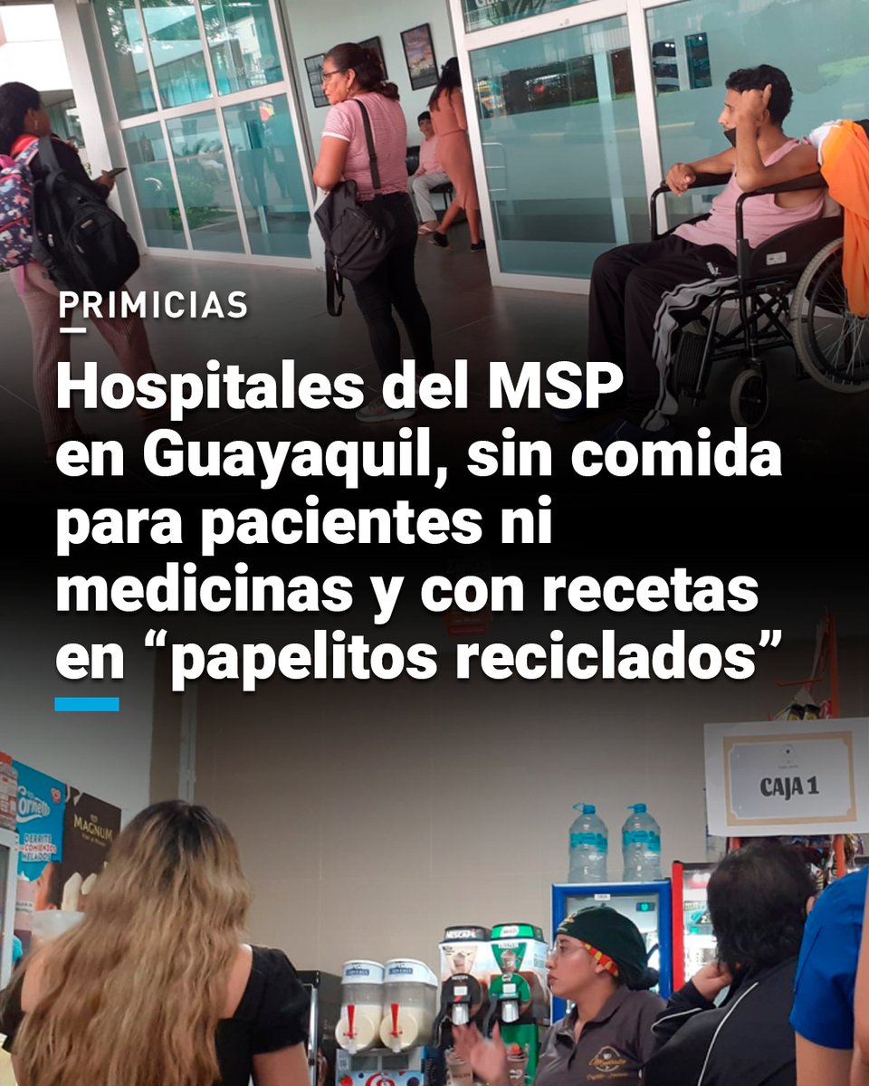La crisis de la salud en el Gobierno de Daniel Noboa se desborda debido a la falta de presupuesto. Hay hospitales donde los usuarios hacen la limpieza de áreas y los guardias amenazan con dejar sus puestos porque se adeuda meses de contratos. prim.ec/pfWH50WCr8b