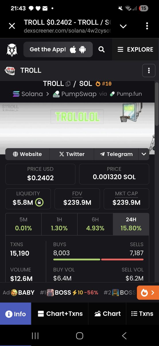 Breakbeatz90's tweet image. $TROLL is absolutely insane

One of my biggest bags and one of my life changer 🧩🫵

1B coded 🤝