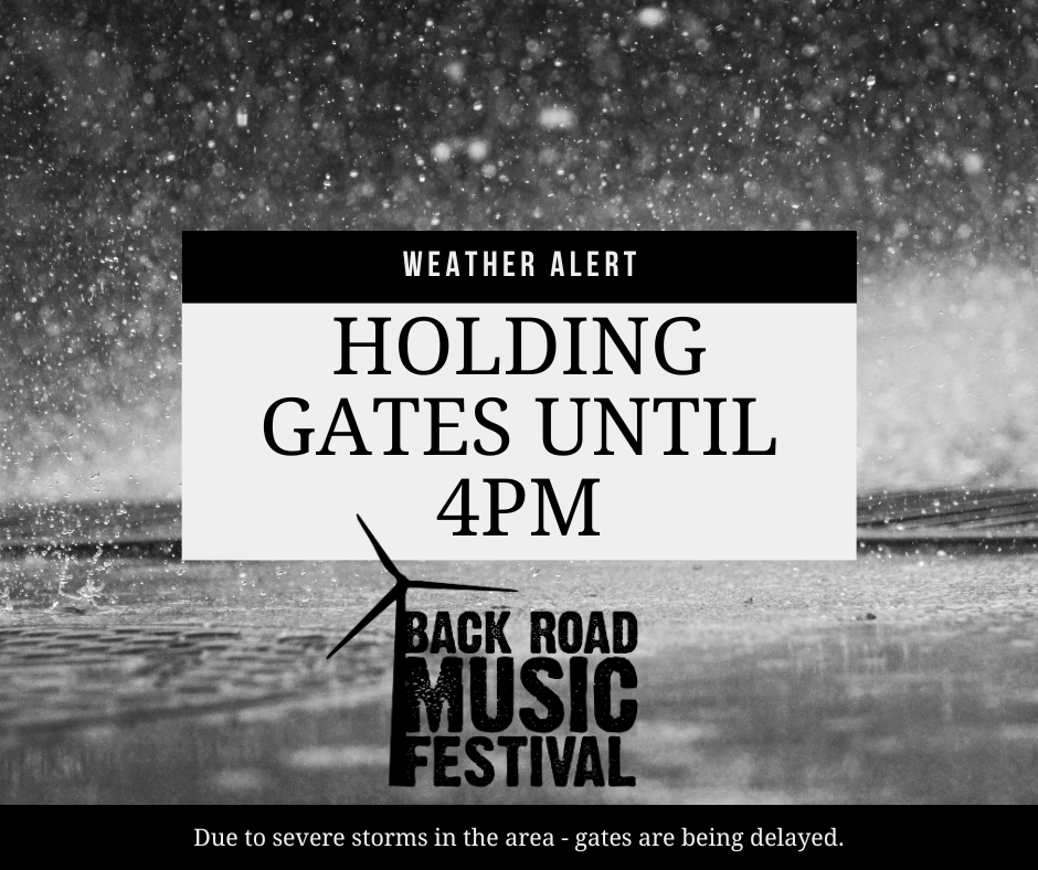 tbrmf's tweet photo. Due to some severe weather moving through the area, we are holding gates until 4PM. Please stay tuned on our socials for any updates. Thank you! https://t.co/WgYlXt0cpO