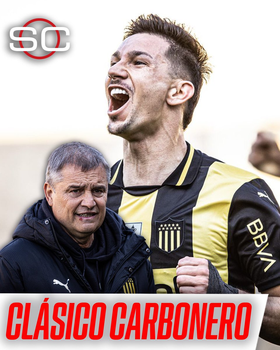 SC_ESPN's tweet photo. ⚫🟡 DOMINIO CARBONERO

✅ Peñarol superó a Nacional por 3-0 en la fecha 2 del #TorneoClausura y llega con todo para el duelo de este martes por la ida de los octavos de final de la CONMEBOL #Libertadores vs. Racing

⚽ Maxi Silvera, Emanuel Gularte y Matías Arezo

ℹ️ El clásico se jugó SIN PÚBLICO por sanciones a ambos clubes tras la Final del Torneo Intermedio