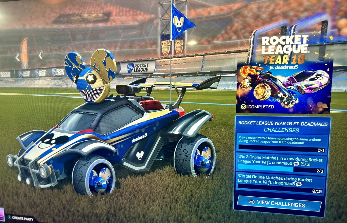 SButland's tweet photo. @deadmau5 My new whip #deadmau5 #rocketleague https://t.co/8hftkA0Vt3