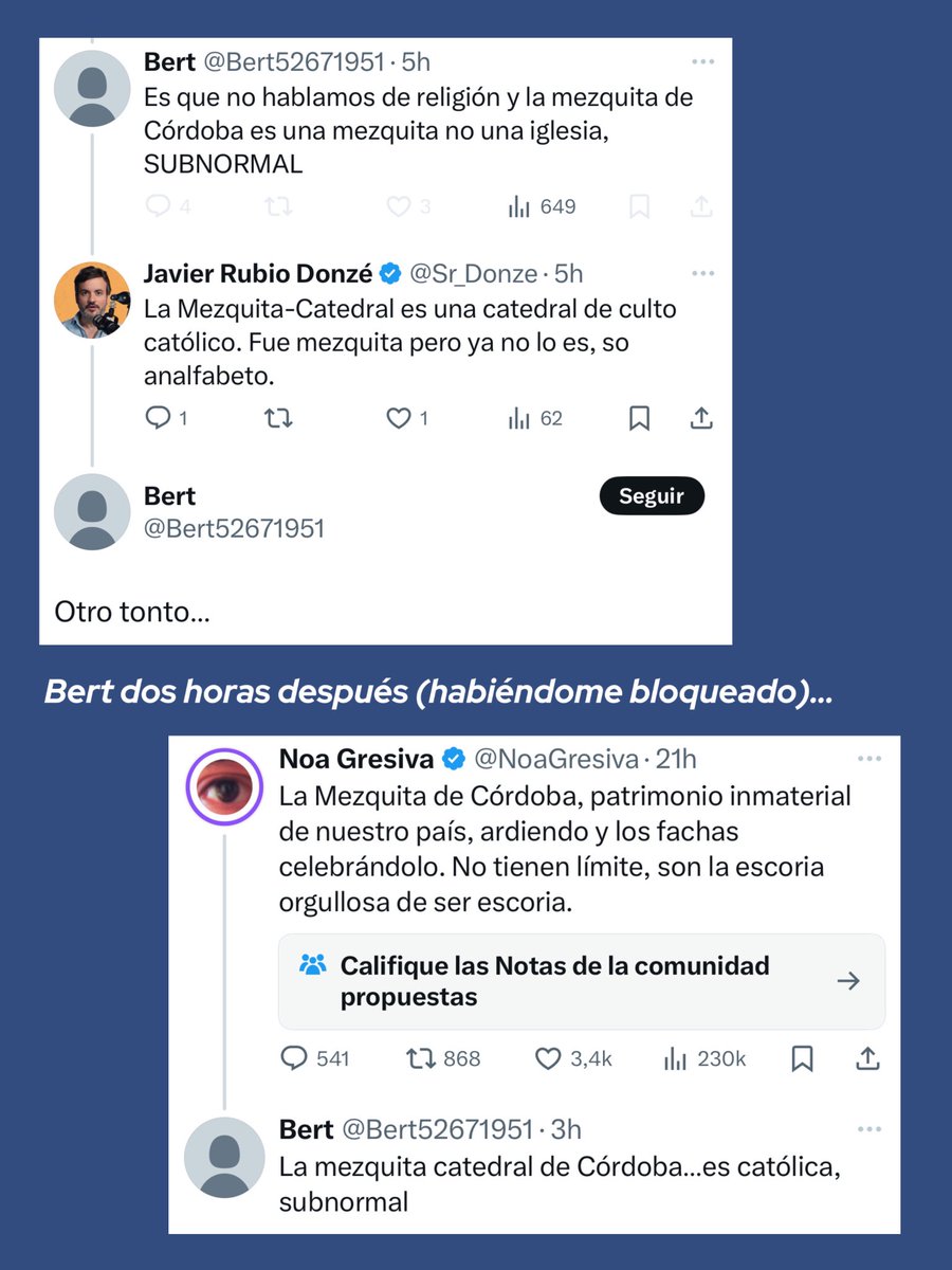 Me había jurado no discutir con imbéciles en X. Al menos, Bert ha aprendido algo nuevo.