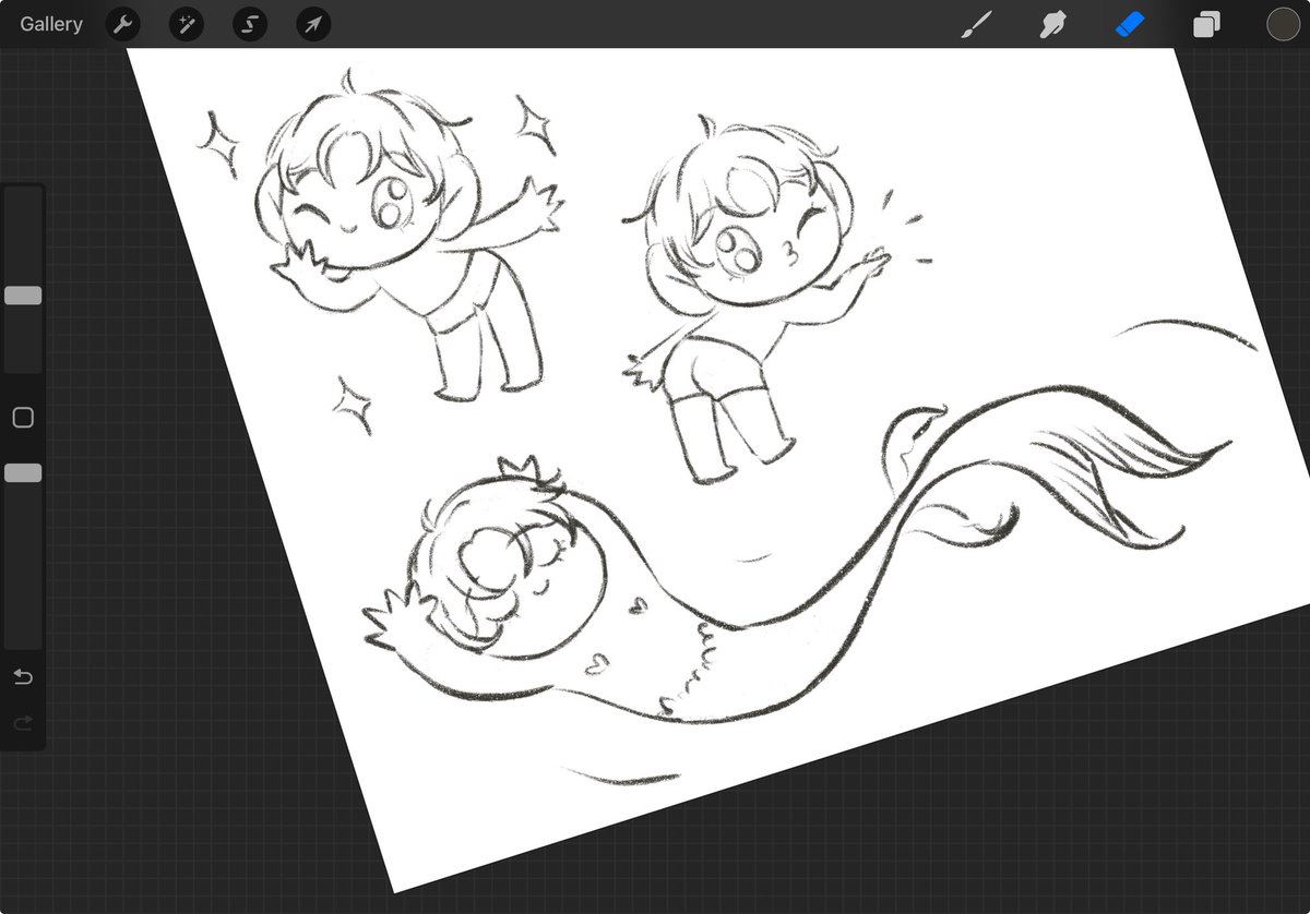 Trying a new lineart brush with beach themed Rafayels #rafayel