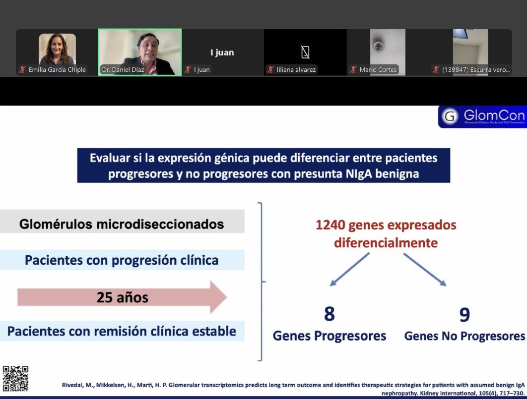 Emilia Garcia Chiple (@nephropath_gc) on Twitter photo Gran sesión sobre Transcriptomica en Nefropatia por IgA.
No todos los pacientes son iguales!
Nuevas miradas para entender y tratar la enfermedad 🧬
<a href="/GlomConILA/">GlomCon Ibero-LatinoAmérica</a>
<a href="/DanielDiazNF/">Daniel Díaz - García</a> Gran sesión sobre Transcriptomica en Nefropatia por IgA.
No todos los pacientes son iguales!
Nuevas miradas para entender y tratar la enfermedad 🧬
<a href="/GlomConILA/">GlomCon Ibero-LatinoAmérica</a>
<a href="/DanielDiazNF/">Daniel Díaz - García</a>