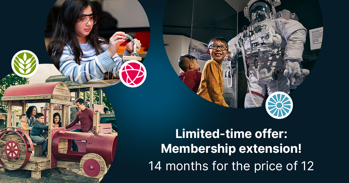 IngeniumCa's tweet image. Does your child dream of flying to space? Or maybe they want to be a farmer or inventor? At Ingenium museums, those dreams come to life—every visit, all year long. This summer only: Get 14 months of membership for the price of 12! ingenium.ca/en/membership/