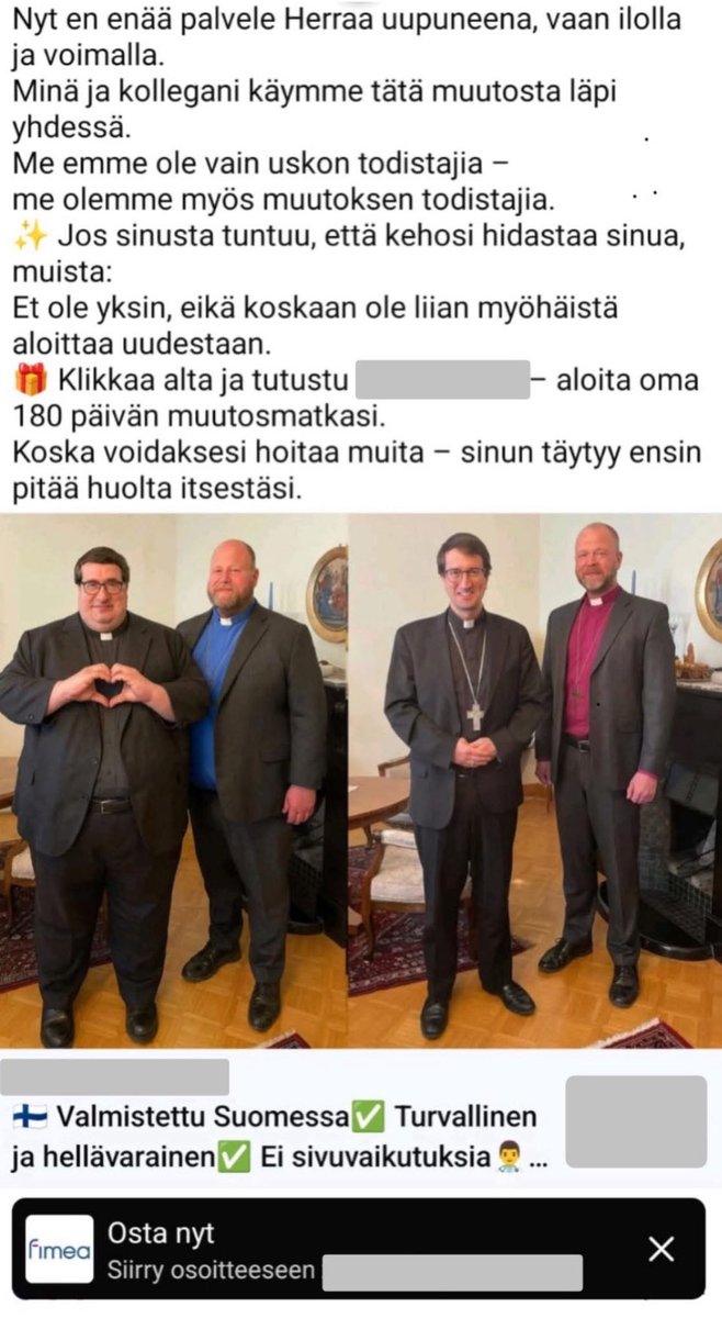 Huijausmainos tuli Facebookissa vastaan. 

Sanoisin, että aika mykistävä kuvasarja. Tunnen itseni aivan uudeksi ihmiseksi.

Siitä huolimatta, älä paina nappia.