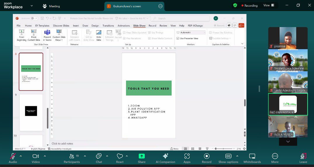 C21st joined the virtual Meet &amp; Greet with participants of the Young Leaders for a Sustainable Environment Program 2025 and partners. We are excited to connect with emerging environmental leaders driving sustainable change
 
#YLSE2025 
#EcoLeaders 
#YouthLeadership