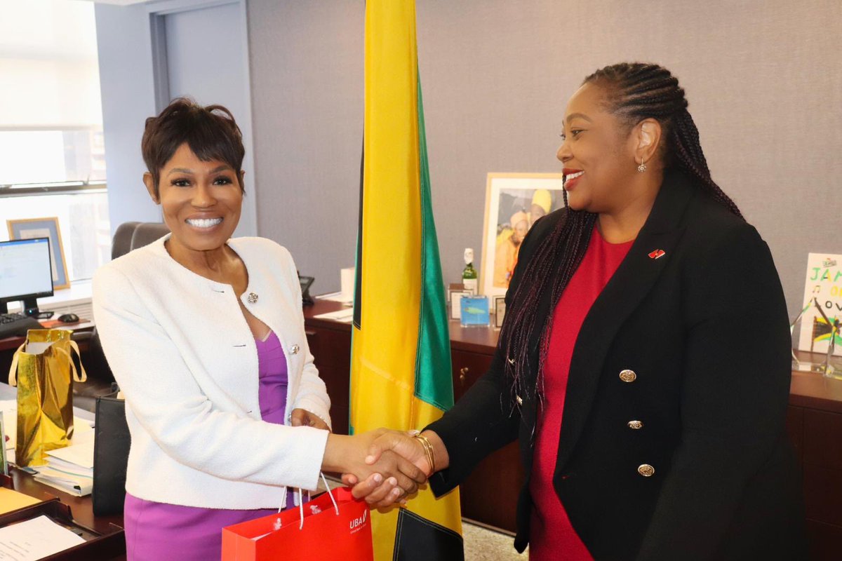 This week, our Group Executive Director and CEO Sola Yomi-Ajayi met with the Consul General of Jamaica to the United States, Alison Wilson, to explore opportunities for collaboration and community engagement.

At UBA America, we believe partnerships like these are important, not