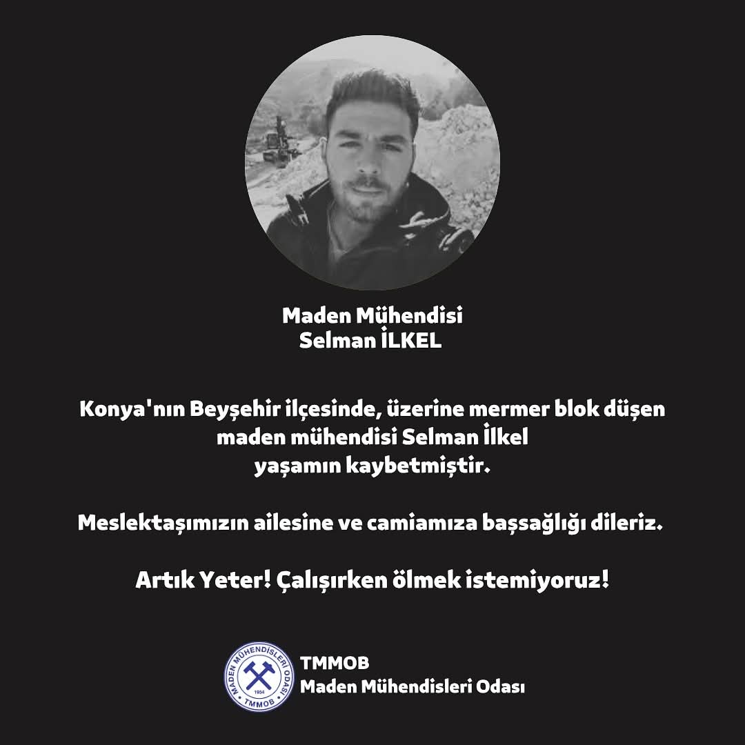 Seninle aynı sınıftayken çok başarılı bir öğrenciydin. Bu ölüm sana hiç yakışmadı.
Hoşçakal Selman ışıklar içinde uyu🙏🏻
#maden
#işkazası
#niğde
#mühendis