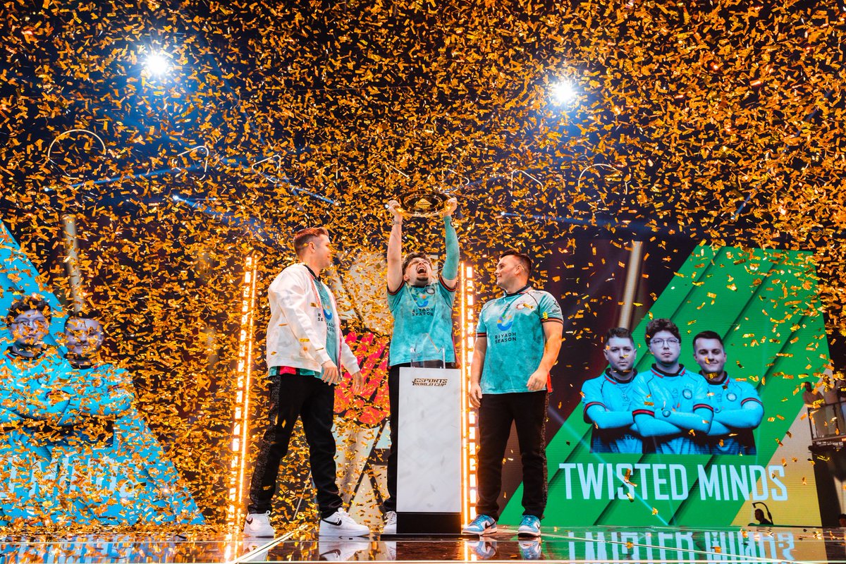 Esports World Cup (@ewc_en) on Twitter photo Raise the trophy high! 🏆
Give it up for <a href="/TwisMinds/">Twisted Minds 🧠</a>, your CoD: Warzone at EWC Champions! Raise the trophy high! 🏆
Give it up for <a href="/TwisMinds/">Twisted Minds 🧠</a>, your CoD: Warzone at EWC Champions!