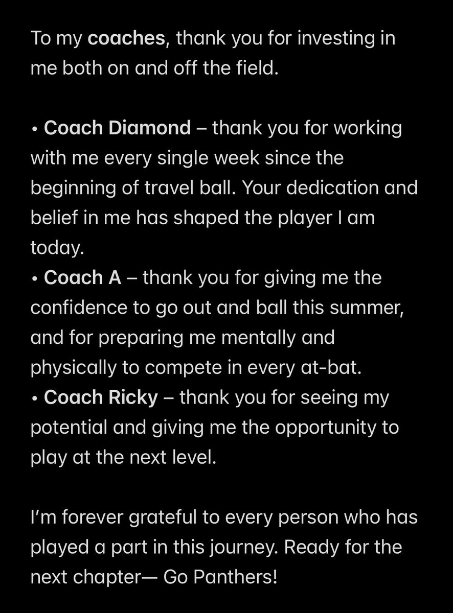 Go Panthers!!🧡🖤🐾 <a href="/ClaflinSoftball/">Claflin University Softball 🐾🧡</a> <a href="/coach_rickyh/">Coach Ricky</a> <a href="/HHS_SBLadyPats/">HHS Patriots Softball 🥎</a> <a href="/HeritageAD5/">Heritage High School Athletics (Conyers)</a> <a href="/CoachA54839250/">Coach A</a> <a href="/APBROGDON18U/">Atlanta Premier Gold Brogdon 18U</a>