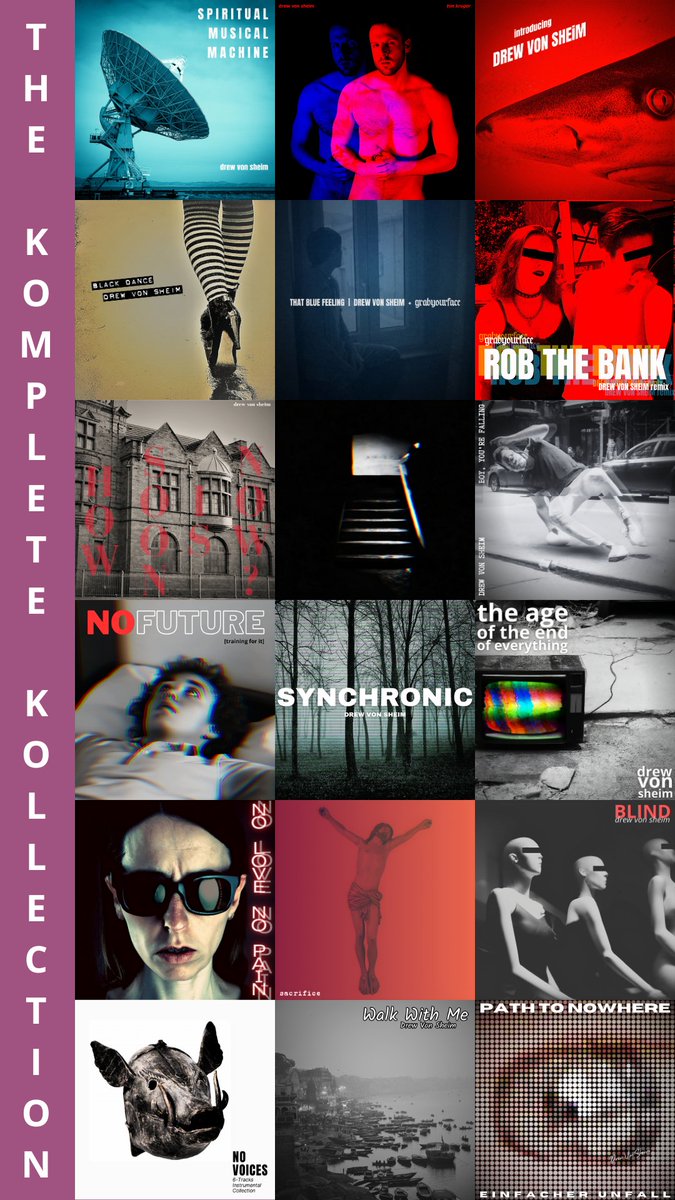 Drew Von Sheim - The Komplete Kollection
Listen on Spotify open.spotify.com/playlist/0IeU9…
#drewvonsheim #spotify #playlist #thekompletekollection #pop #rock #electrorock #alternative #indie #newwave #synthwave #postpunk #coldwave #darkwave