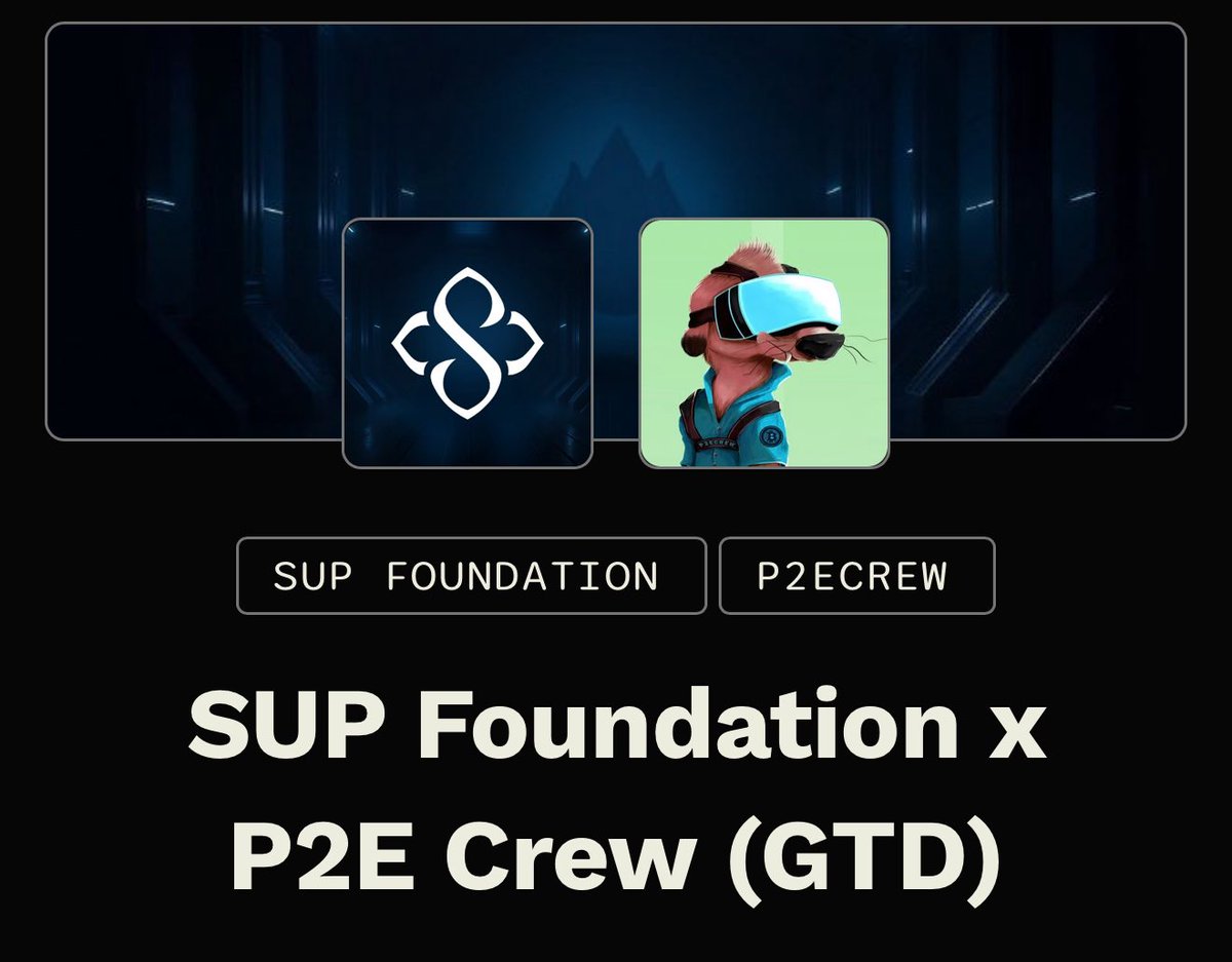 I’m very happy to collaborate with <a href="/sup_foundation/">SUP Foundation</a> they’re set to have the biggest gaming mint of the past few months, with 30 WL spots split between gtd and FCFS