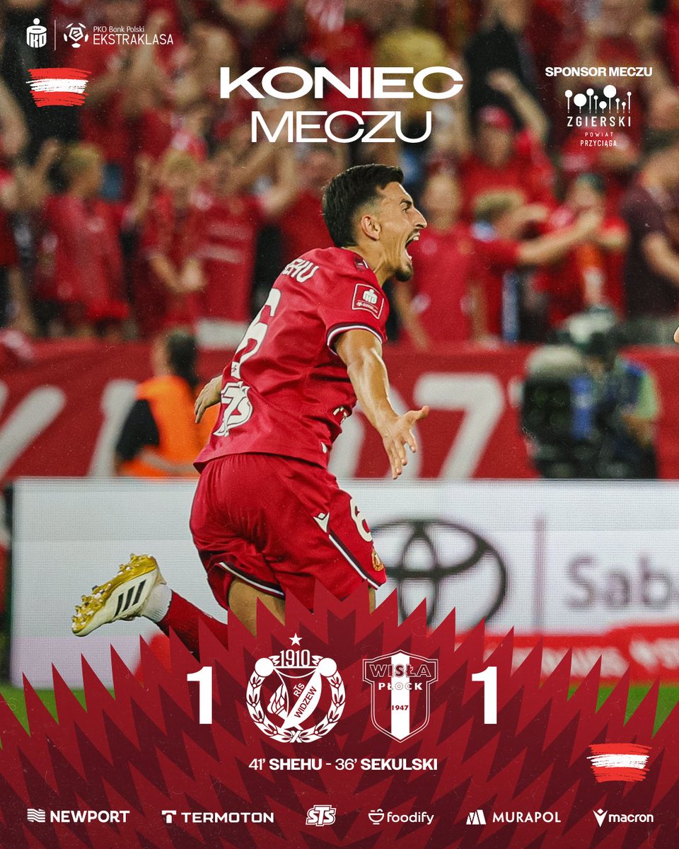 ⏱️ 90+10' | KONIEC. Remis z liderem ⚔️

🤝🏻 Sponsorem Meczu jest Powiat Zgierski
-
#WIDWPŁ 1:1