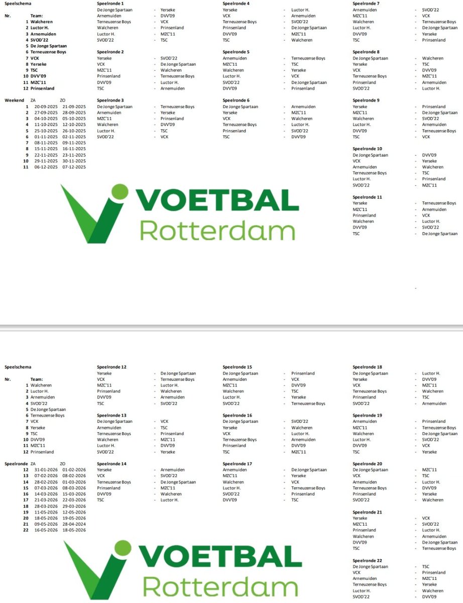 Speelschema <a href="/LuctorHzand/">Luctor Heinkenszand</a> met dank aan <a href="/Voetbalr/">VoetbalRotterdam.nl</a>