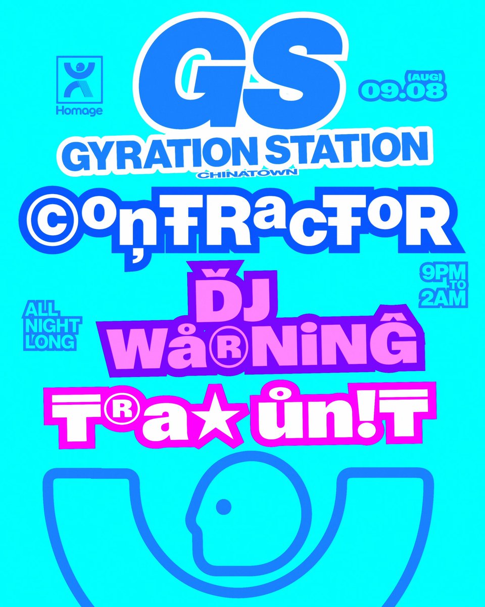 traxunit's tweet image. Tonight, Gyration Station is BACK at Homage 🥶🧞🚹