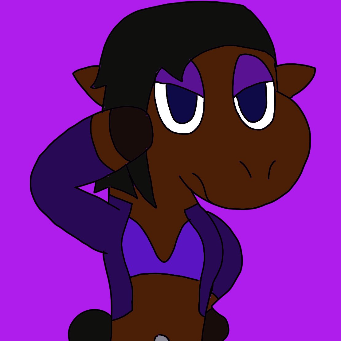 Brook without her hair blocking the right side of her face for reference