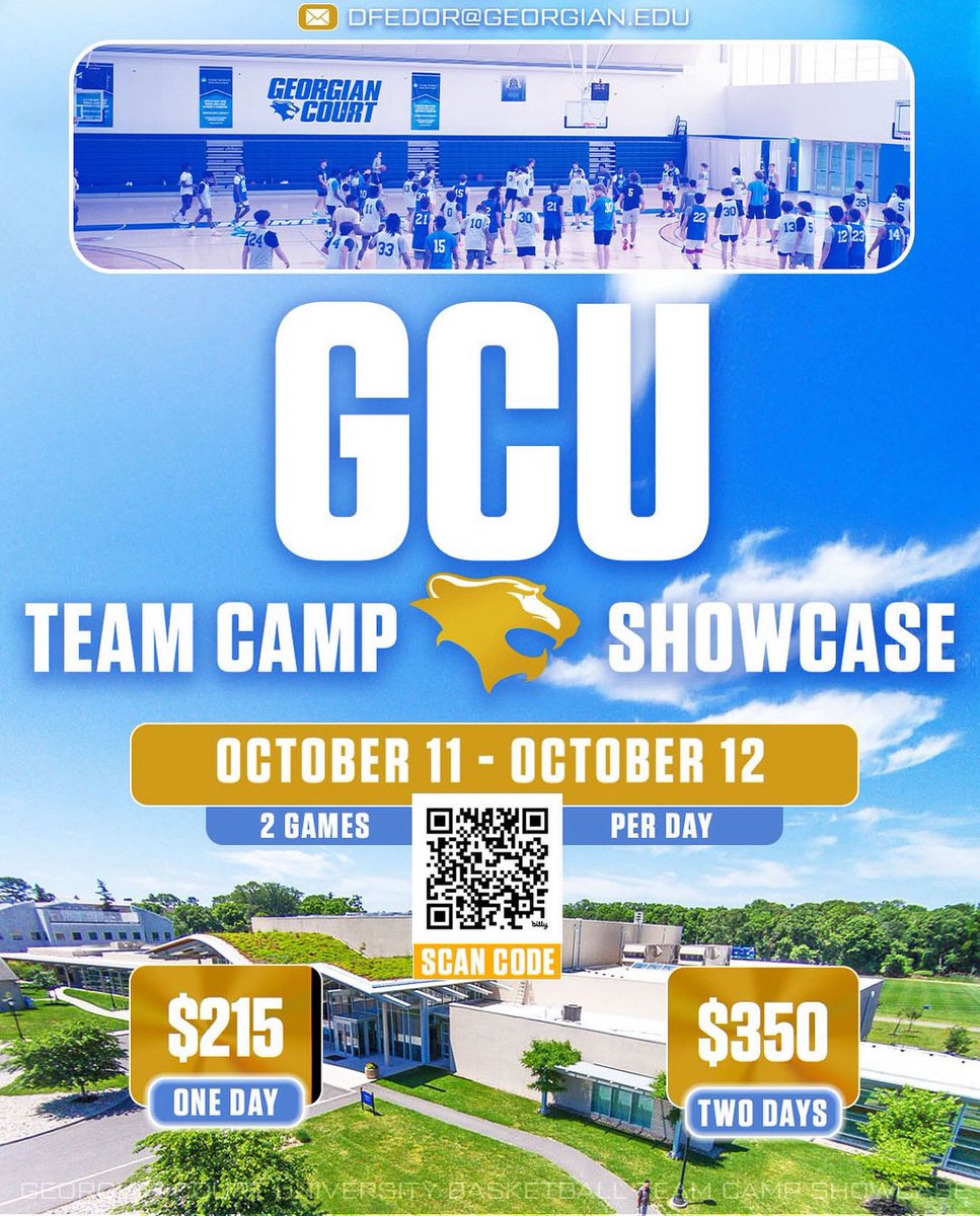 Georgian Court MBB (@gculionsmbb) on Twitter photo Fall Team Camp Incoming 💥
1 or 2 Day Options Available ✔️
Early Bird Discount Available Too 🦅
Code “Early Bird” For $50 Off 💰 Fall Team Camp Incoming 💥
1 or 2 Day Options Available ✔️
Early Bird Discount Available Too 🦅
Code “Early Bird” For $50 Off 💰