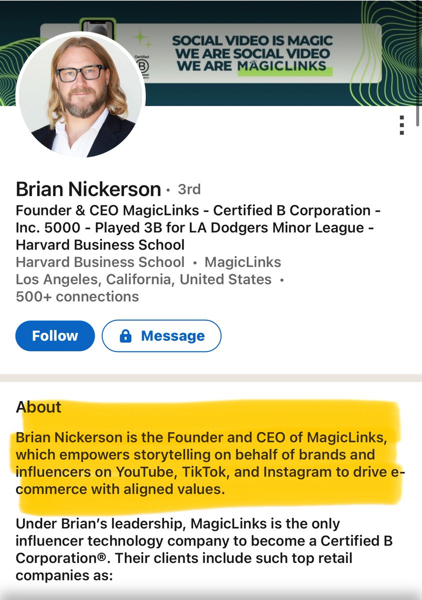 LauraLoomer's tweet image. NEW:
US Surgeon General nominee Casey Means has been hiding the identity of her liberal husband who founded an “influencer marketing” company called MagicLinks that operates under arguably racist DEI policies that force a 30% diversity casting requirement.
According to posts…