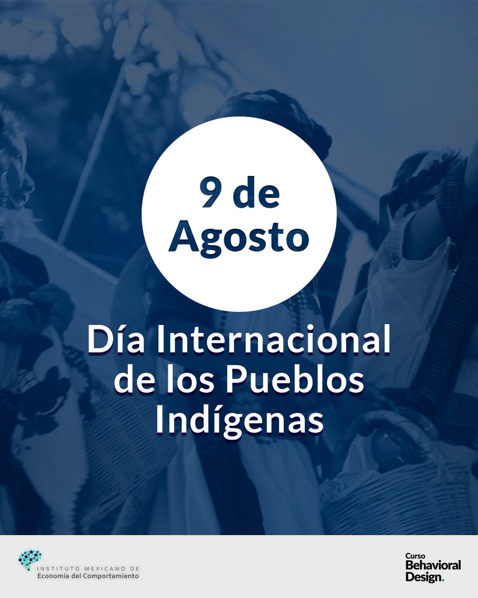 ecomportamiento's tweet image. 🌍 Día Internacional de los Pueblos Indígenas

🧠 La Economía del Comportamiento nos recuerda que el contexto y la cultura importan.

🤝 No hay cambio de comportamiento sin inclusión cultural.

#PueblosIndígenas #BehavioralDesign