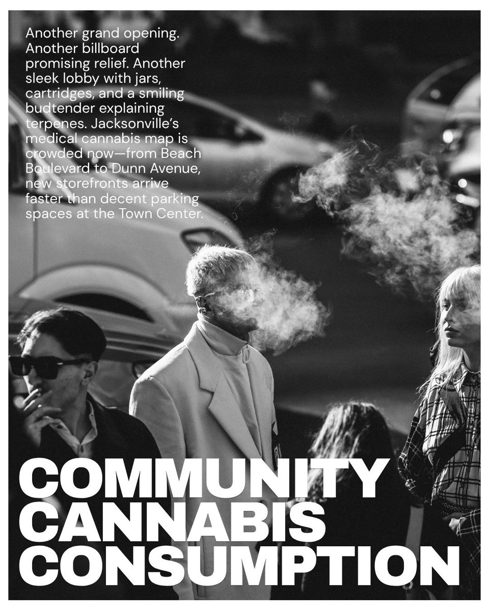 "But ask a simple follow‑up: “Where can I use this legally if I’m not going straight home?” Cue the shrug.

Community Cannabis Consumption
Jax 420
folioweekly.com/2025/08/01/com…