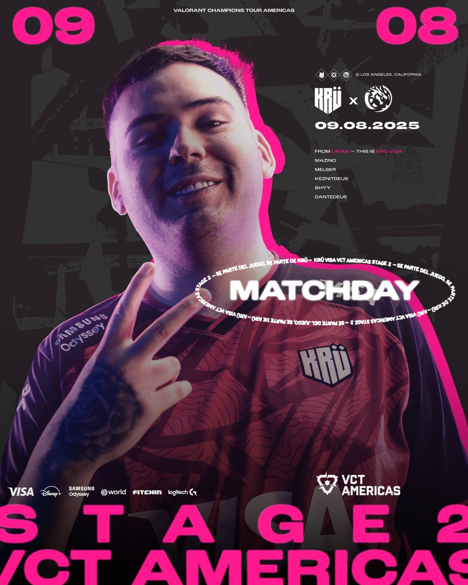 HOY HAY 2X1 EN #VCTAmericas 

Asegurar playoffs y complicarles la vida, ofertón 🫡

⏰ 18hs🇲🇽 | 19hs🇨🇴🇵🇪 | 20hs🇨🇱 | 21hs🇦🇷🇧🇷 | 02hs🇪🇸 | 08hs🇨🇳 | 09hs🇯🇵
🆚 <a href="/LeviatanGG/">LEVIATAN</a>