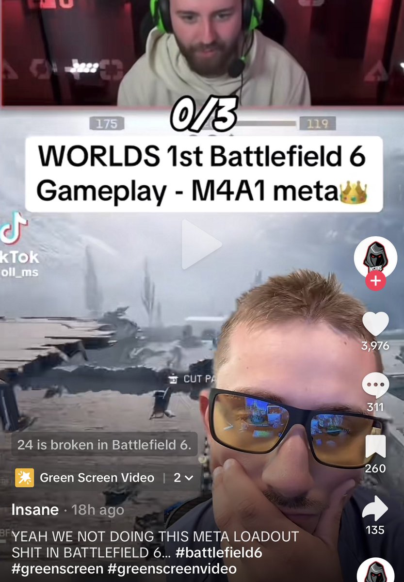 There seems to be the mindset of some that Call of Duty creators shouldn’t play or make content on BF6! It’s a fun game for everyone to play and make content on how they please. There’s nothing wrong with both games coexisting and being successful for BF creators and COD creators