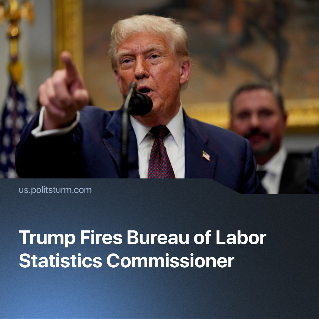 Trump claimed the economy is “booming” while firing the chief economic data official, following a downward revision of 110,000 in previous job growth data.

Read more: us.politsturm.com/trump-fires-la…