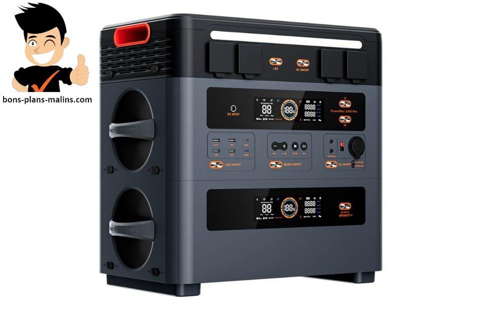 ⚡ Nouveau bon plan Promotion pack station énergie portable Blackview Oscal PowerMax 2400 Pro + batterie BP2400 Pro au meilleur prix de 1 448 € ! ⚡ #bonplan  👉  bons-plans-malins.com/promotion-pack…
