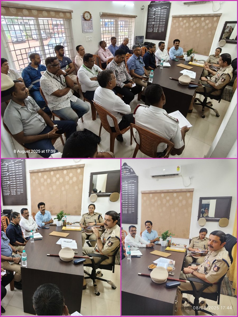 MANGALURU CITY TRAFFIC POLICE (@dcptrafficmgc) on Twitter photo On 08-08-2025, at the Tr North PS, a meeting was held with the representatives of various major companies in view of the increasing traffic congestion at the Kuloor Bridge. They were instructed to avoid travelling during peak hours and instead move at other times. <a href="/compolmlr/">Mangaluru City Police</a> On 08-08-2025, at the Tr North PS, a meeting was held with the representatives of various major companies in view of the increasing traffic congestion at the Kuloor Bridge. They were instructed to avoid travelling during peak hours and instead move at other times. <a href="/compolmlr/">Mangaluru City Police</a>