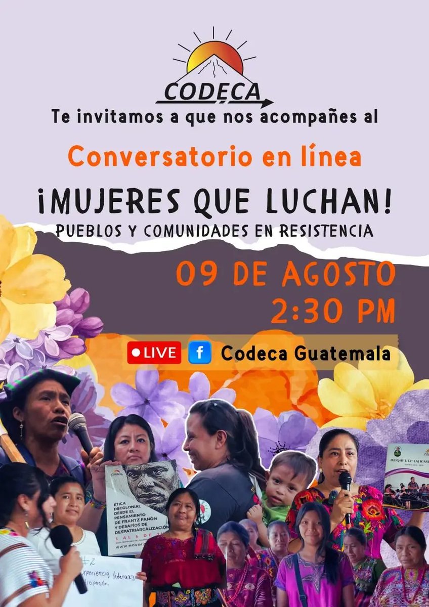 💪🏽 Mujeres que luchan!

📢 Hoy a las 2 tendremos conversatorio con las compañeras de la red de mujeres!

👇🏽👇🏽👇🏽
facebook.com/share/p/1BnGPx…