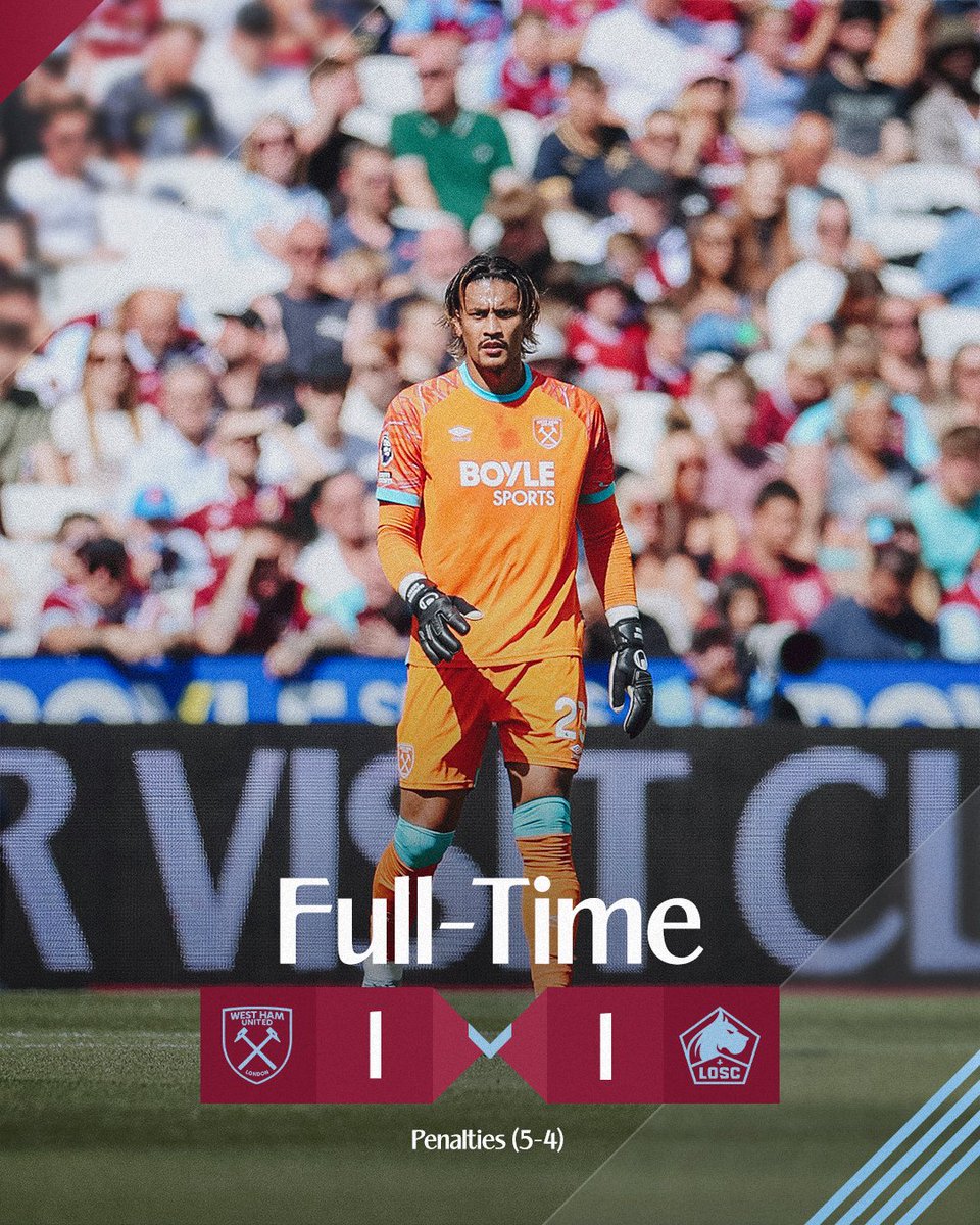WestHam's tweet photo. Two penalty saves from Alphonse seal it! 🧤

It's a win on penalties in our final pre-season test 👊 https://t.co/cDOdfPl2DR