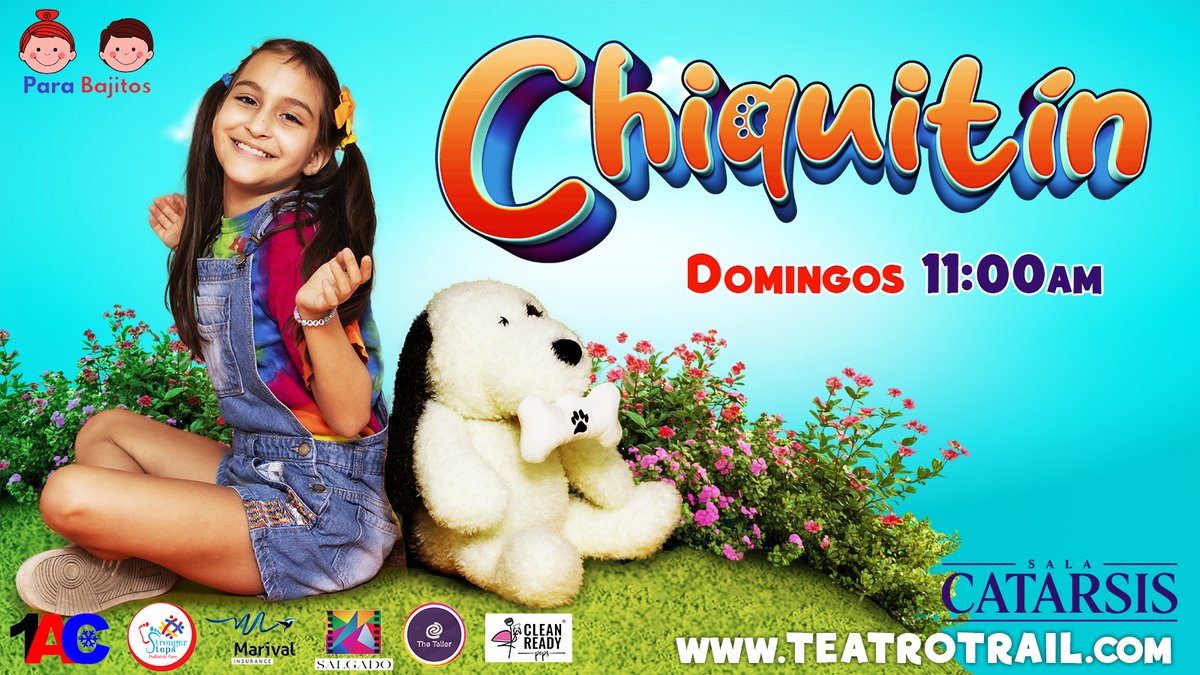 🐾 ¡Prepárate para emocionarte con CHIQUITÍN! 
Una historia tierna y poderosa sobre Sofía y un perro callejero que le cambia la vida. 
💛 Amor, amistad y adopción responsable en escena. 🎭 Dirigida por la talentosa Yani Martin. 
📍 Sala Catarsis, Coral Gables.

#TeatroFamiliar
