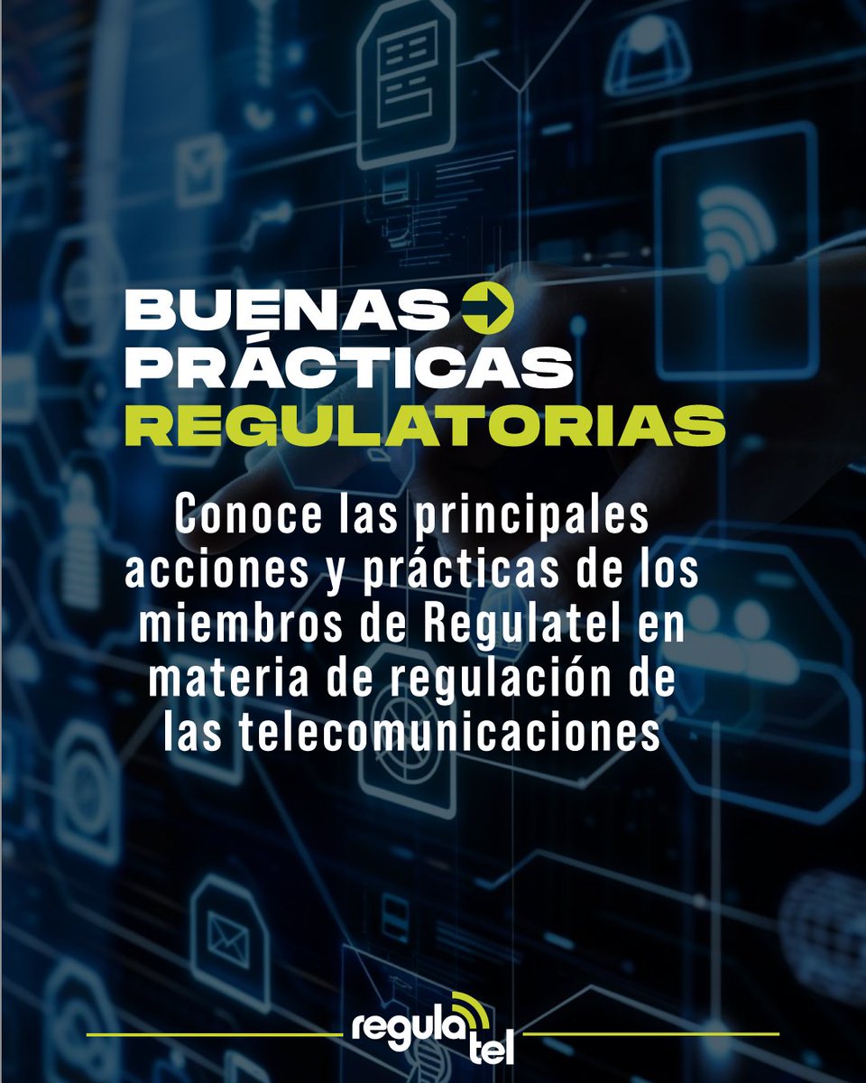 REGULATEL presenta su Micrositio de Buenas Prácticas Regulatorias.
Accede a experiencias reales de regulación en telecomunicaciones aplicadas en distintos países de la región.
👉regulatel.indotel.gob.do/pagina
