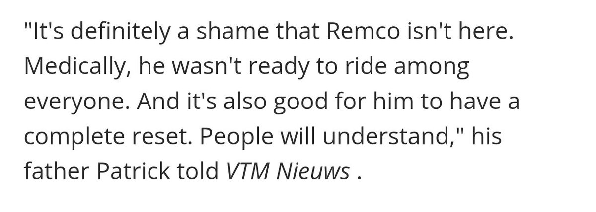 A completely destroyed man mentally.
 Anyone who can read between the lines, everything is clear to him.
 He feels desperate in his own skin and if he is destroyed in Rwanda and Lombardy, and he will be, he will be the biggest failure of Red Bull in history of cycling