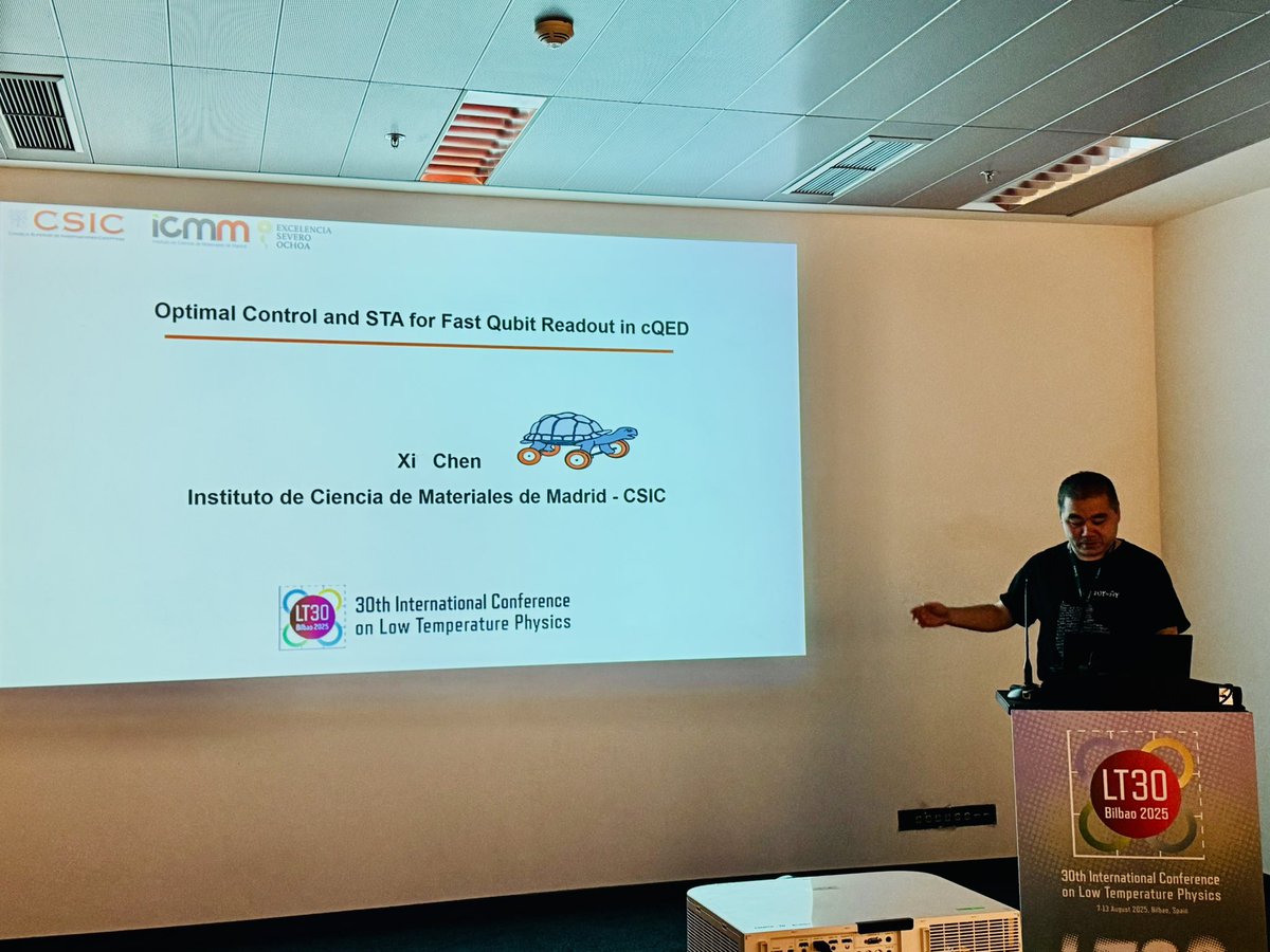 Xi Chen (@xichen_sta) on Twitter photo Today give a talk on fast qubit readout <a href="/lt30conference/">LT30 Conference</a>. Returning to Bilbao, that sense of familiarity and warmth never fails to embrace, since I spent my Juan de la Cierva and Ramón y Cajal <a href="/upvehu/">UPV/EHU</a> <a href="/NquireC/">NQUIRE Center</a> <a href="/ehu_qc/">EHU Quantum Center</a> for many years. <a href="/icmm_csic/">Instituto de Ciencia de Materiales Madrid - CSIC</a> Today give a talk on fast qubit readout <a href="/lt30conference/">LT30 Conference</a>. Returning to Bilbao, that sense of familiarity and warmth never fails to embrace, since I spent my Juan de la Cierva and Ramón y Cajal <a href="/upvehu/">UPV/EHU</a> <a href="/NquireC/">NQUIRE Center</a> <a href="/ehu_qc/">EHU Quantum Center</a> for many years. <a href="/icmm_csic/">Instituto de Ciencia de Materiales Madrid - CSIC</a>
