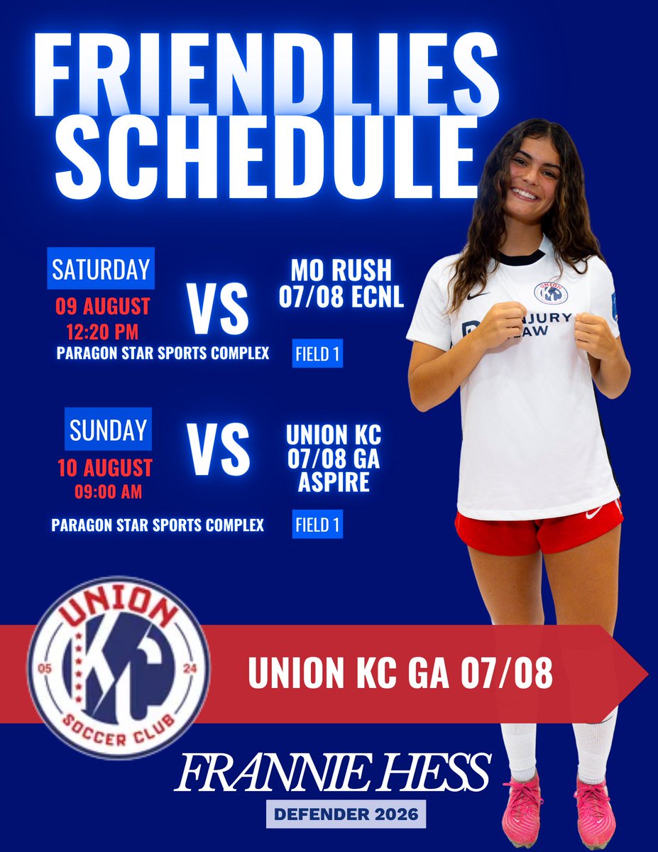 Frannie Hess (@franniehess11) on Twitter photo Excited to compete for the first time with my new team!! <a href="/ImYouthSoccer/">ECNL/GA/Recruiting/College Soccer</a> <a href="/ImCollegeSoccer/">College Soccer Truth ™</a> <a href="/unionkcGA/">Union KC Girl’s Academy</a> Excited to compete for the first time with my new team!! <a href="/ImYouthSoccer/">ECNL/GA/Recruiting/College Soccer</a> <a href="/ImCollegeSoccer/">College Soccer Truth ™</a> <a href="/unionkcGA/">Union KC Girl’s Academy</a>