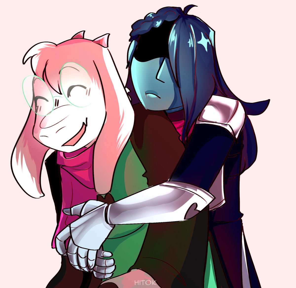 Gay people I made for a quick drawing yesterday #kralsei #DELTARUNE